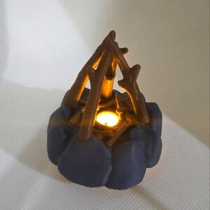 Rustic Campfire Candle Holder